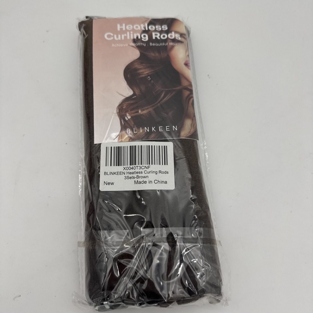 BLINKEEN Heatless Hair Curler with Flexi Rods and Hook, Heatless Curling Rods